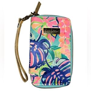Lilly Pulitzer Floral Wristlet Clutch